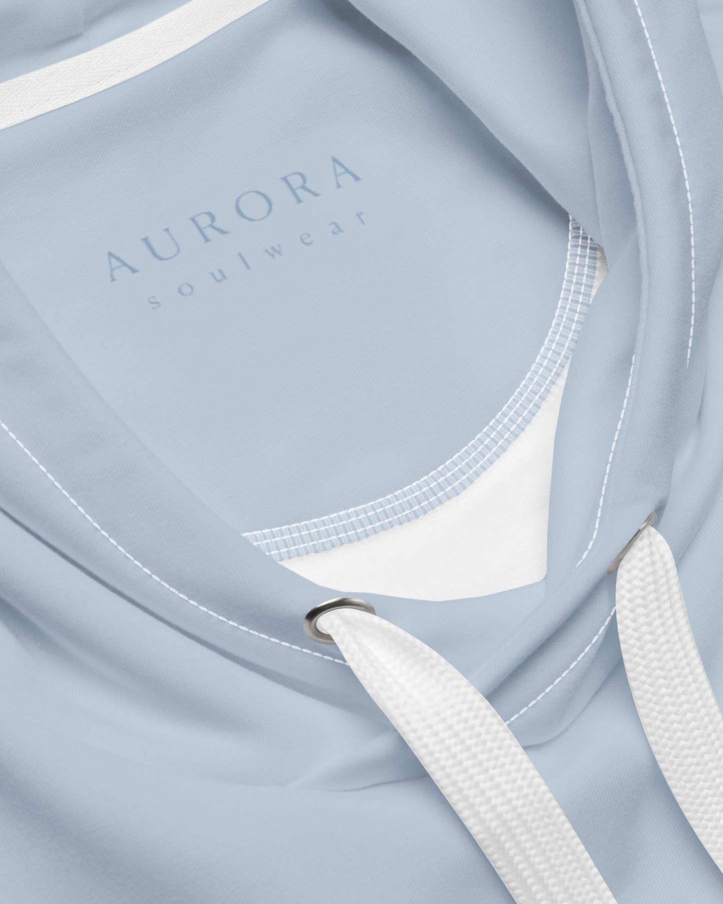 Aurora Basic Recycled Hoodie in baby blue