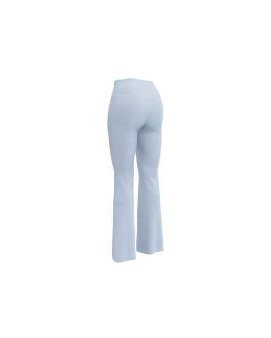 Breathe Recycled Flare Leggings in baby blue
