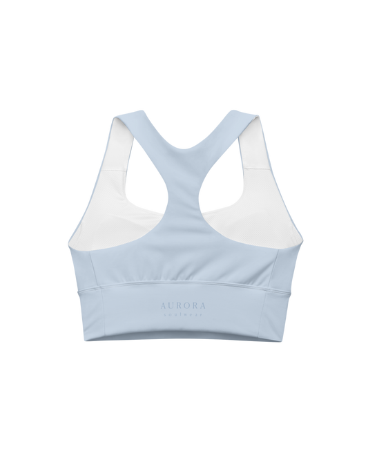 Breathe Recycled Sport Top in baby blue