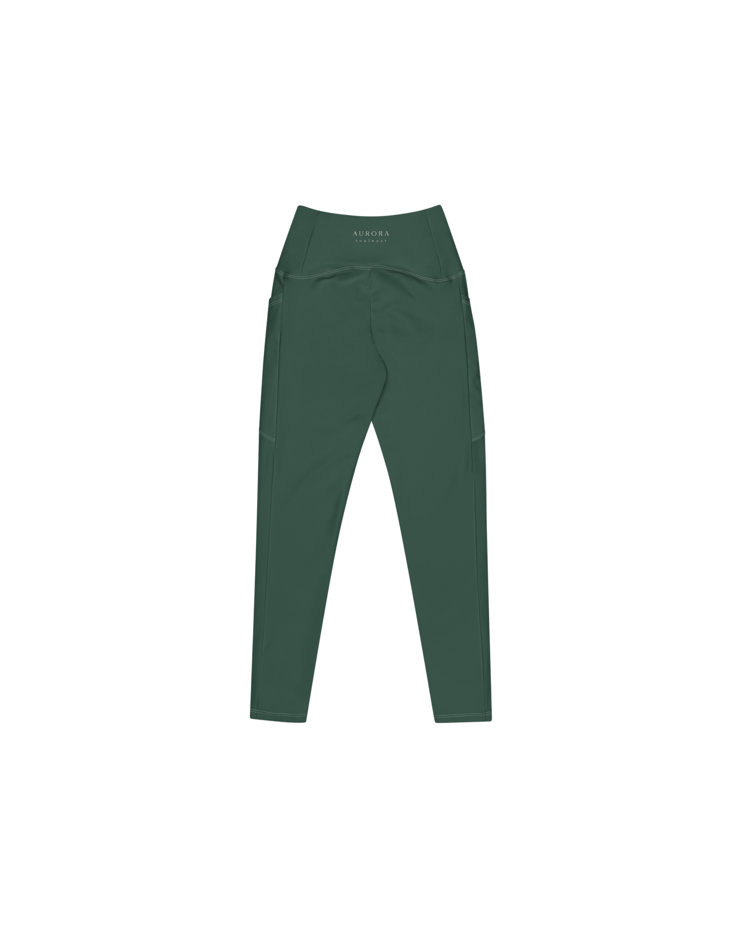Deep Recycled Leggings in forest green