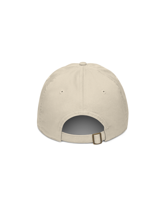 Go Slower Organic Cap in oyster with Go Slower embroidery
