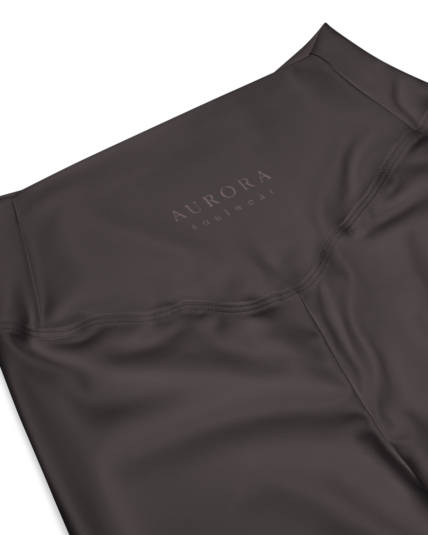 Unseen Recycled Flare Leggings in dark brown