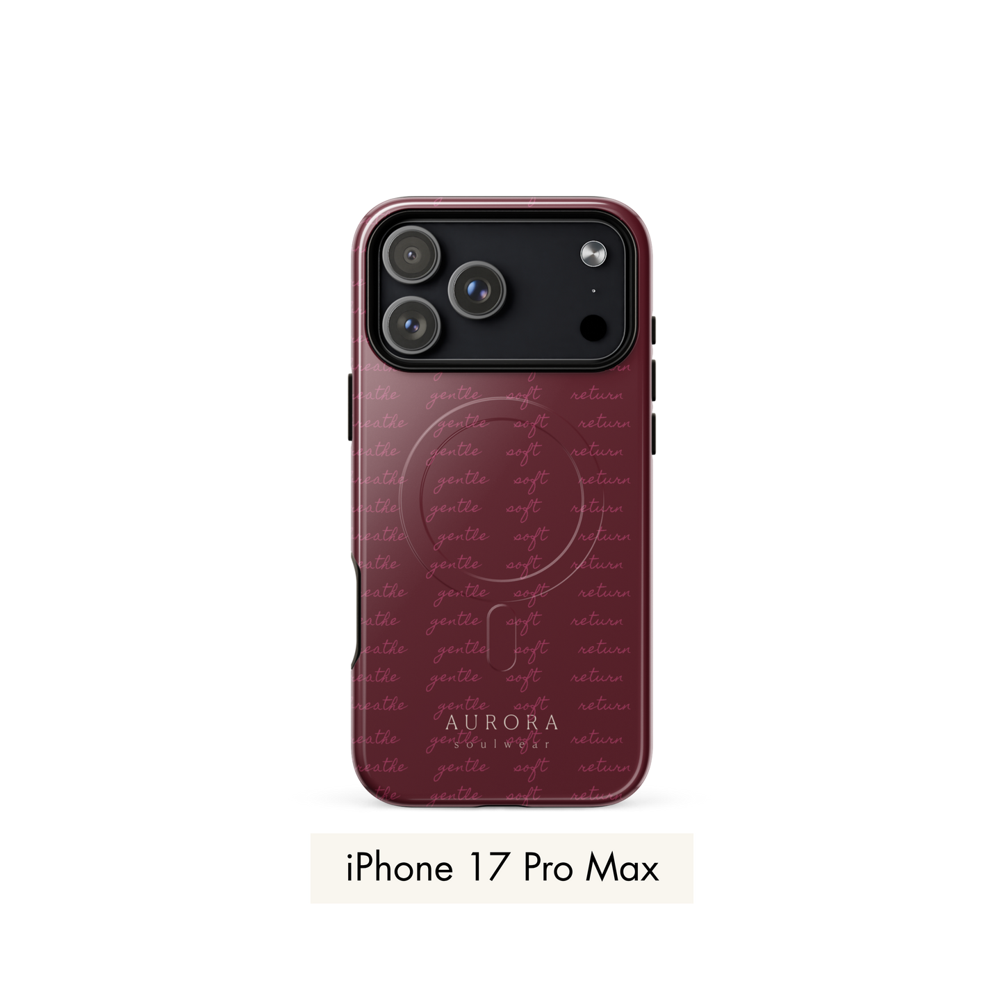 Message MagSafe Case for iPhone with Message print