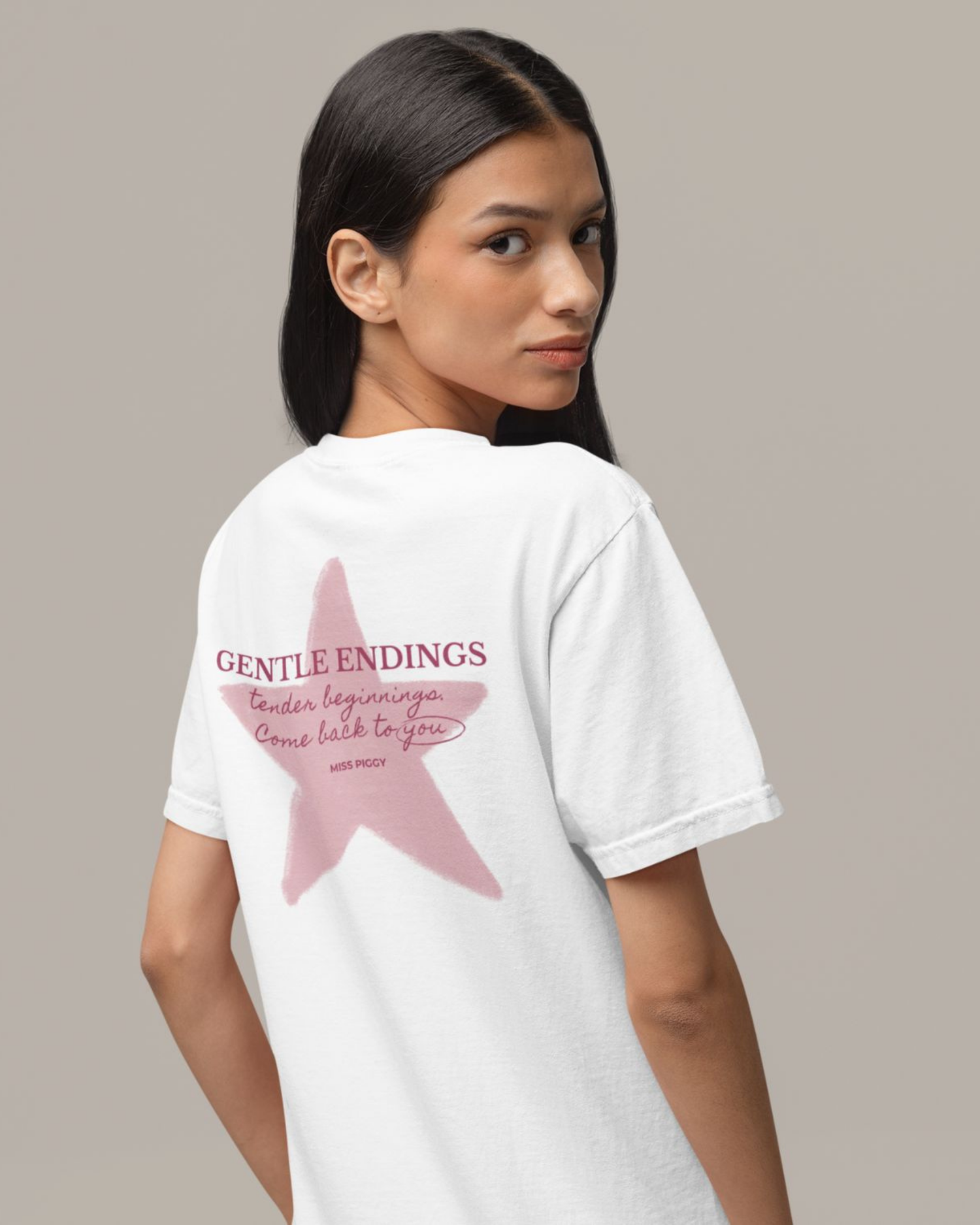 Boy wearing GENTLE ENDINGS organic kids t-shirt from LITTLE SOULS colection by Aurora Soulwear