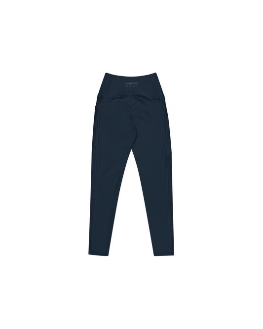 Abyss Recycled Leggings in navy