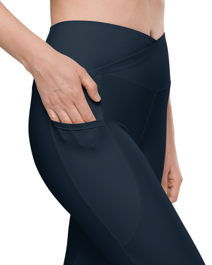 Abyss Recycled Leggings in navy