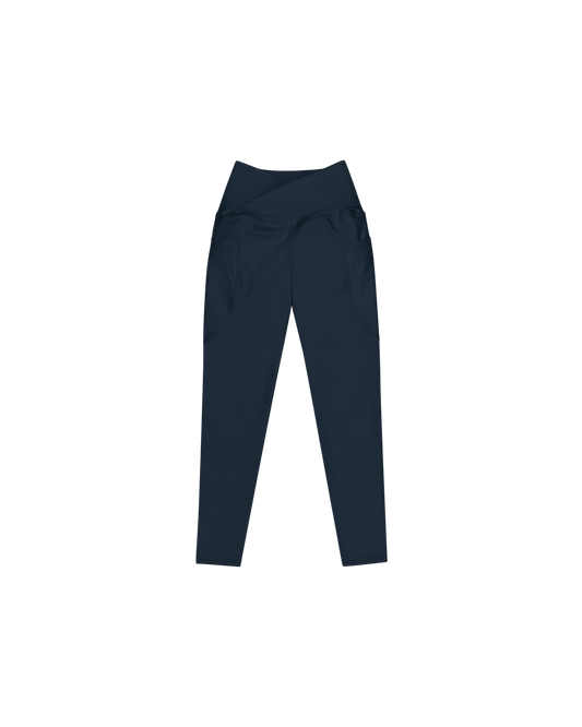 Abyss Recycled Leggings in navy