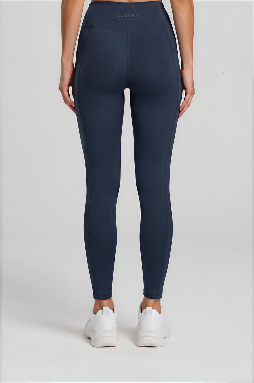 Abyss Recycled Leggings in navy