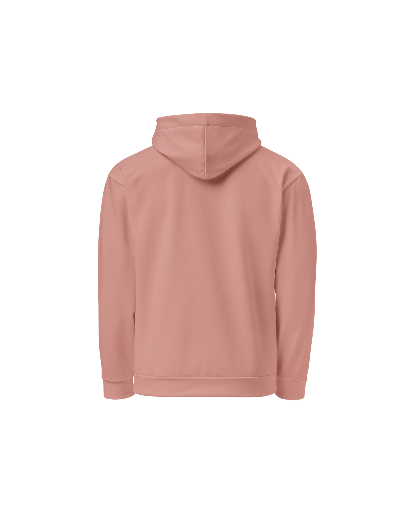 Aurora Basic Recycled Hoodie in clay pink with brand detail