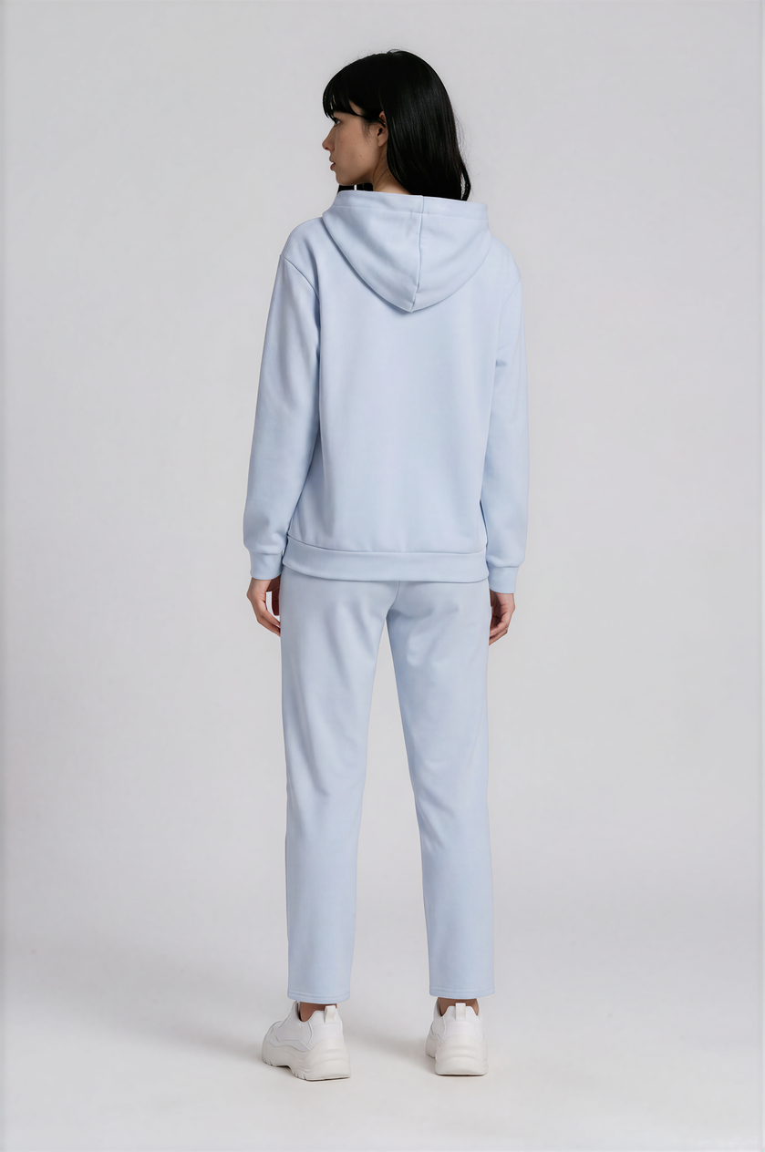 Aurora Basic Recycled Hoodie in baby blue