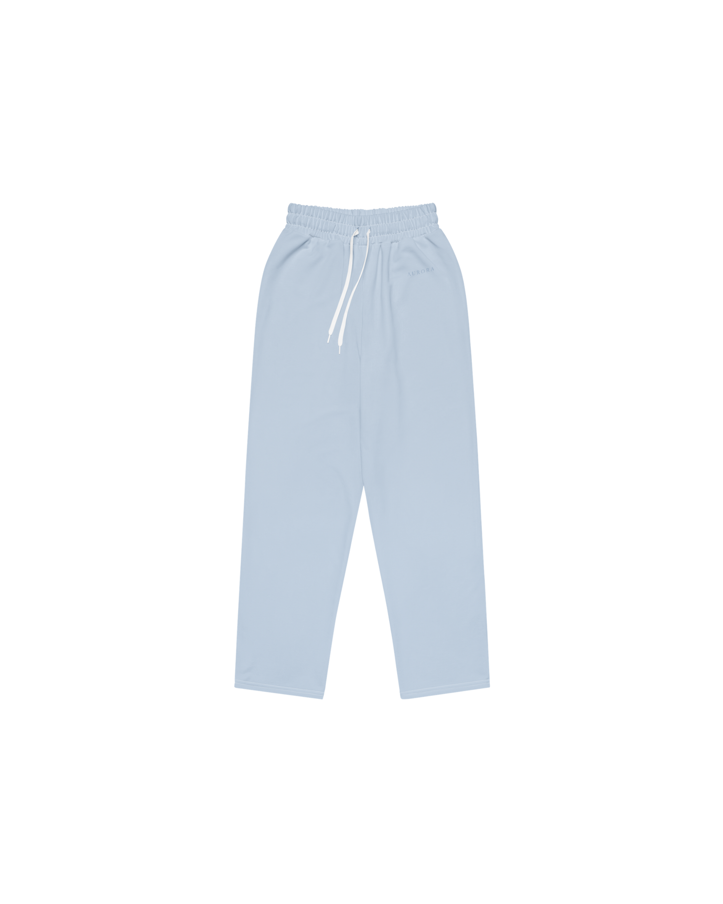 Aurora Basic Recycled Wide Sweatpants in baby blue