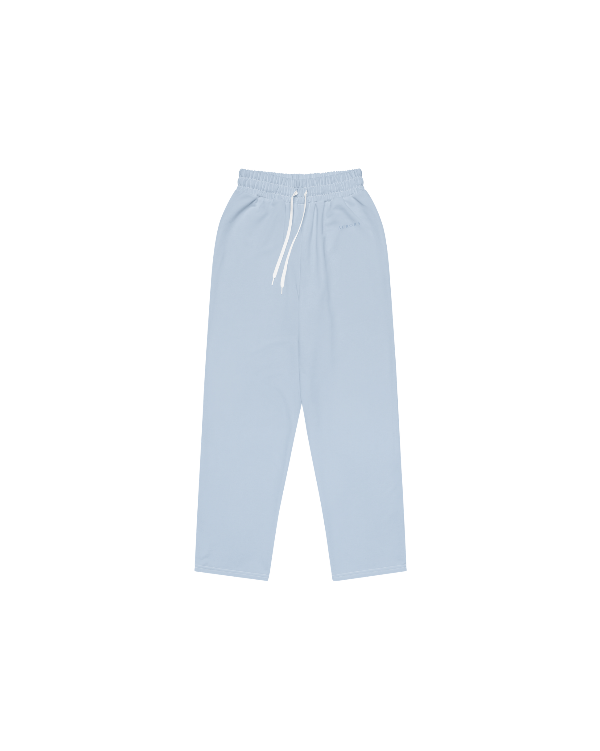 Aurora Basic Recycled Wide Sweatpants in baby blue