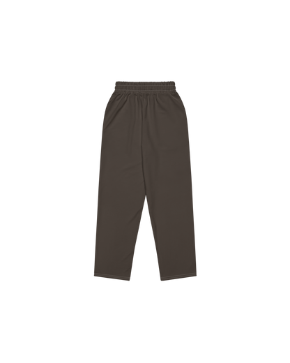 Aurora Basic Recycled Wide Sweatpants in charcoal with brand detail