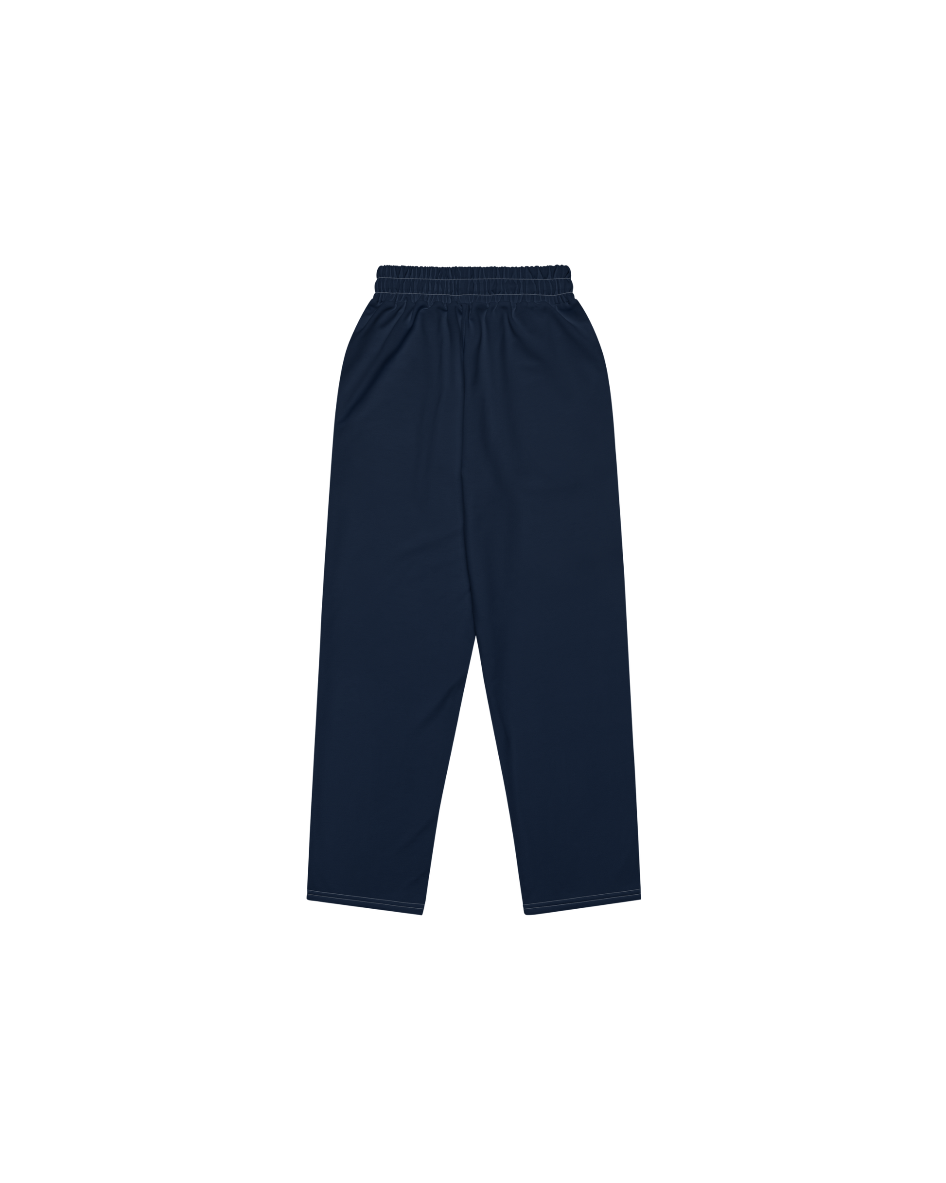 Aurora Basic Recycled Wide Sweatpants in navy with brand detail