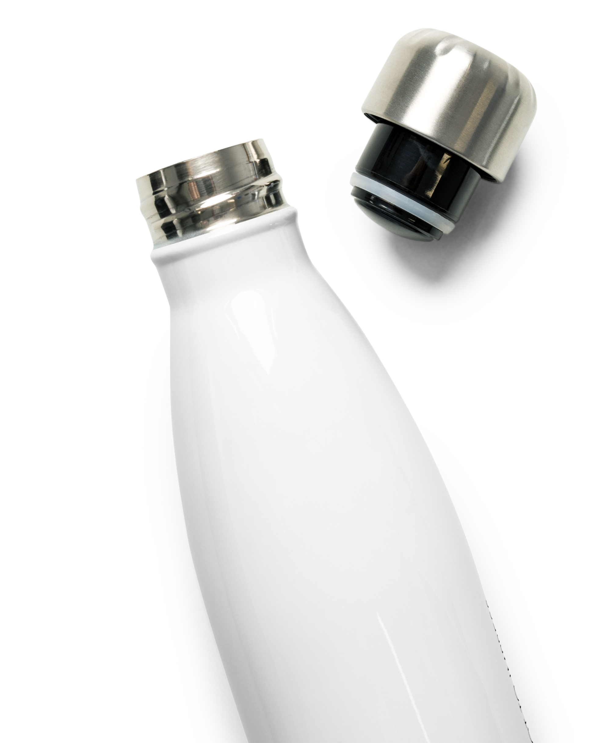 Aurora Soulwear Still Stainless Steel Bottle with Made To Feel Not To Impress print