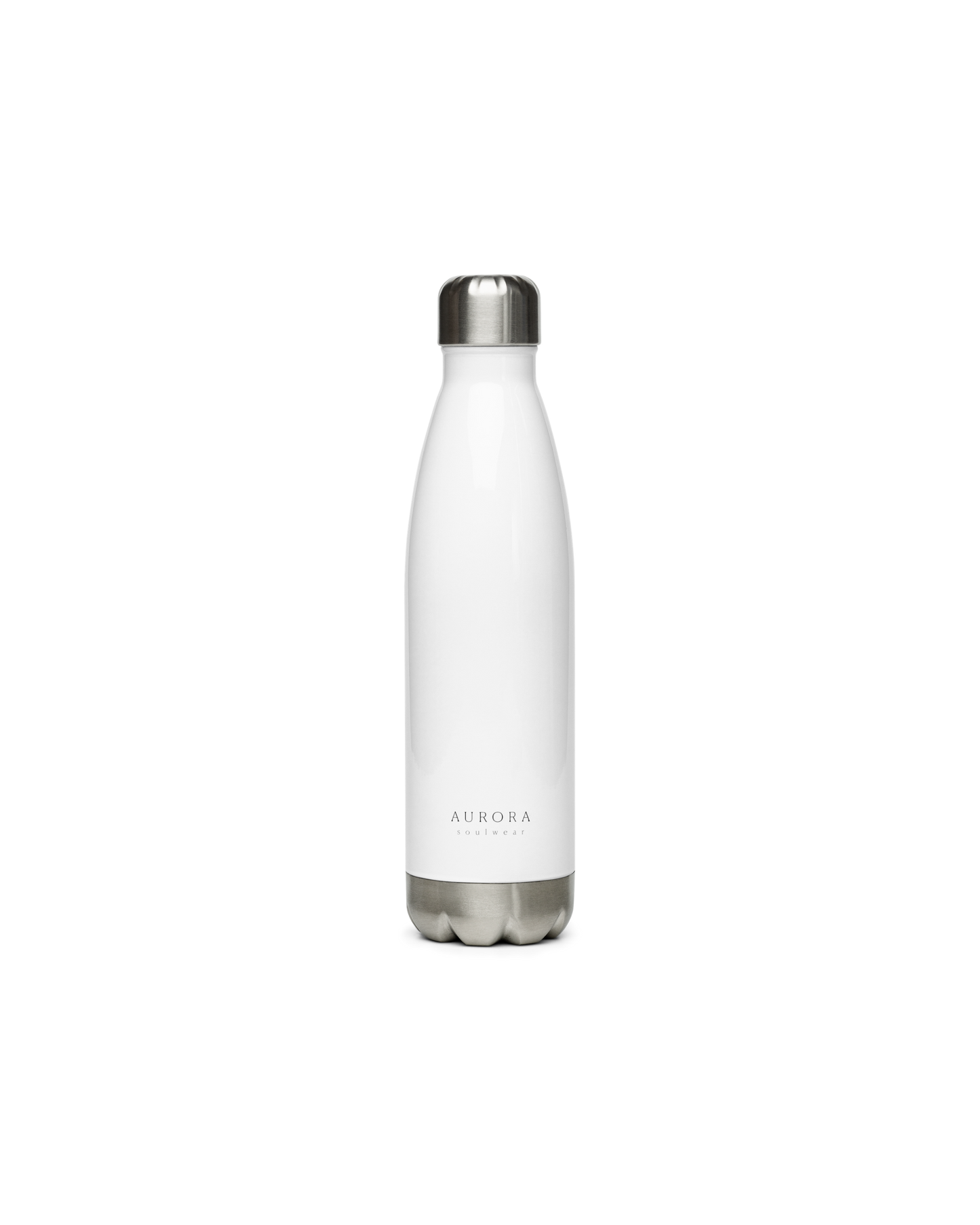 Aurora Soulwear Still Stainless Steel Bottle with Made To Feel Not To Impress print