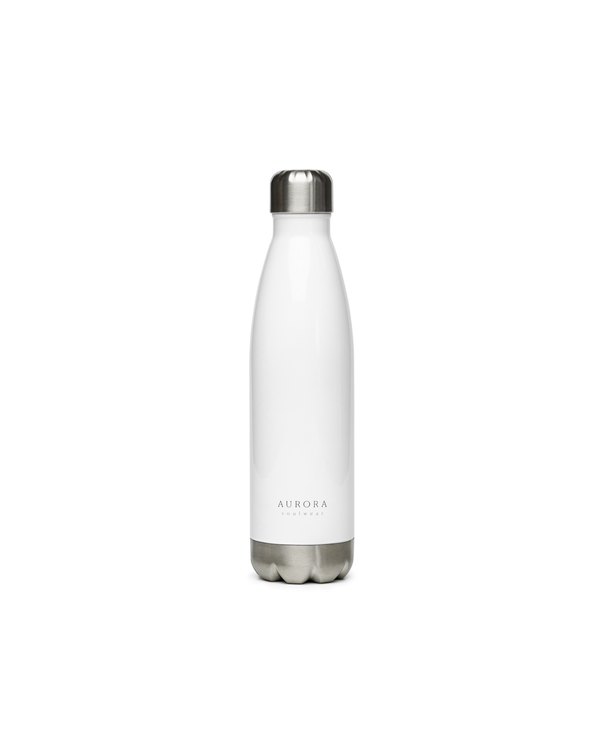 Aurora Soulwear Still Stainless Steel Bottle with Made To Feel Not To Impress print