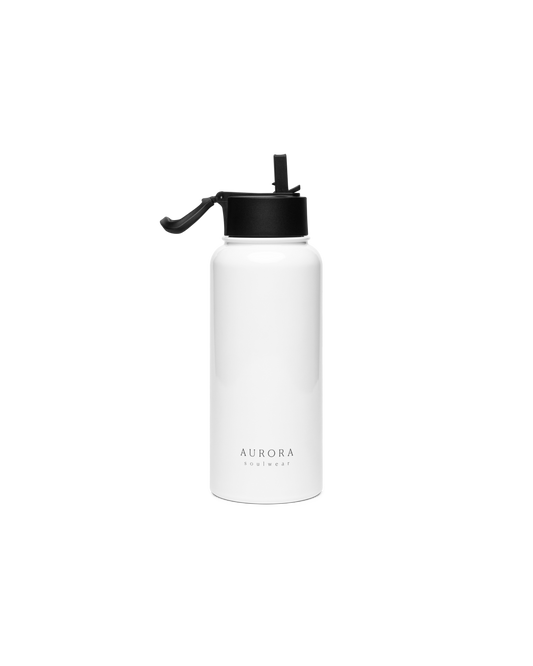 Aurora Soulwear To Go Stainless Steel Bottle with Made To Feel Not To Impress print