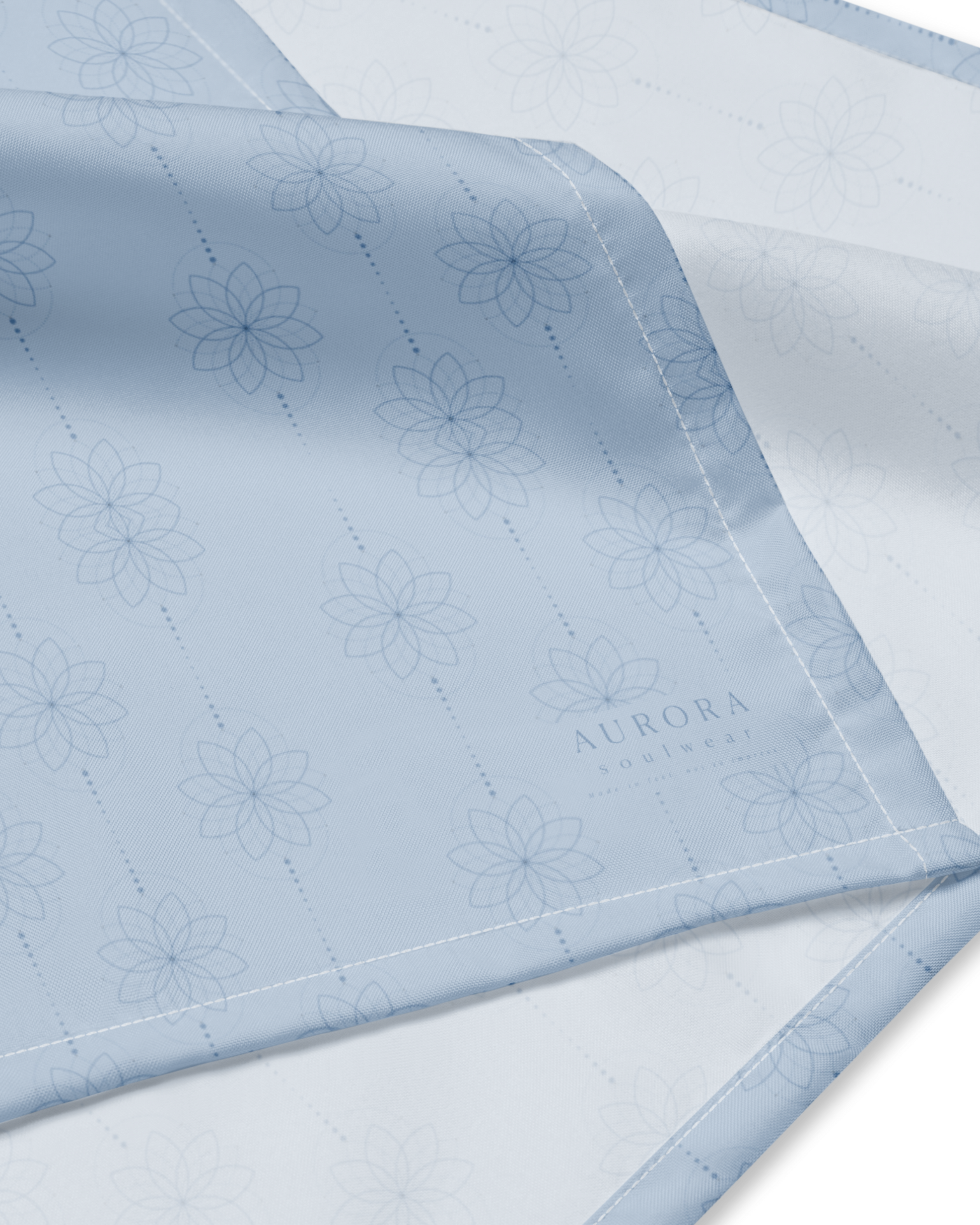 Breathe Recycled Bandana in baby blue