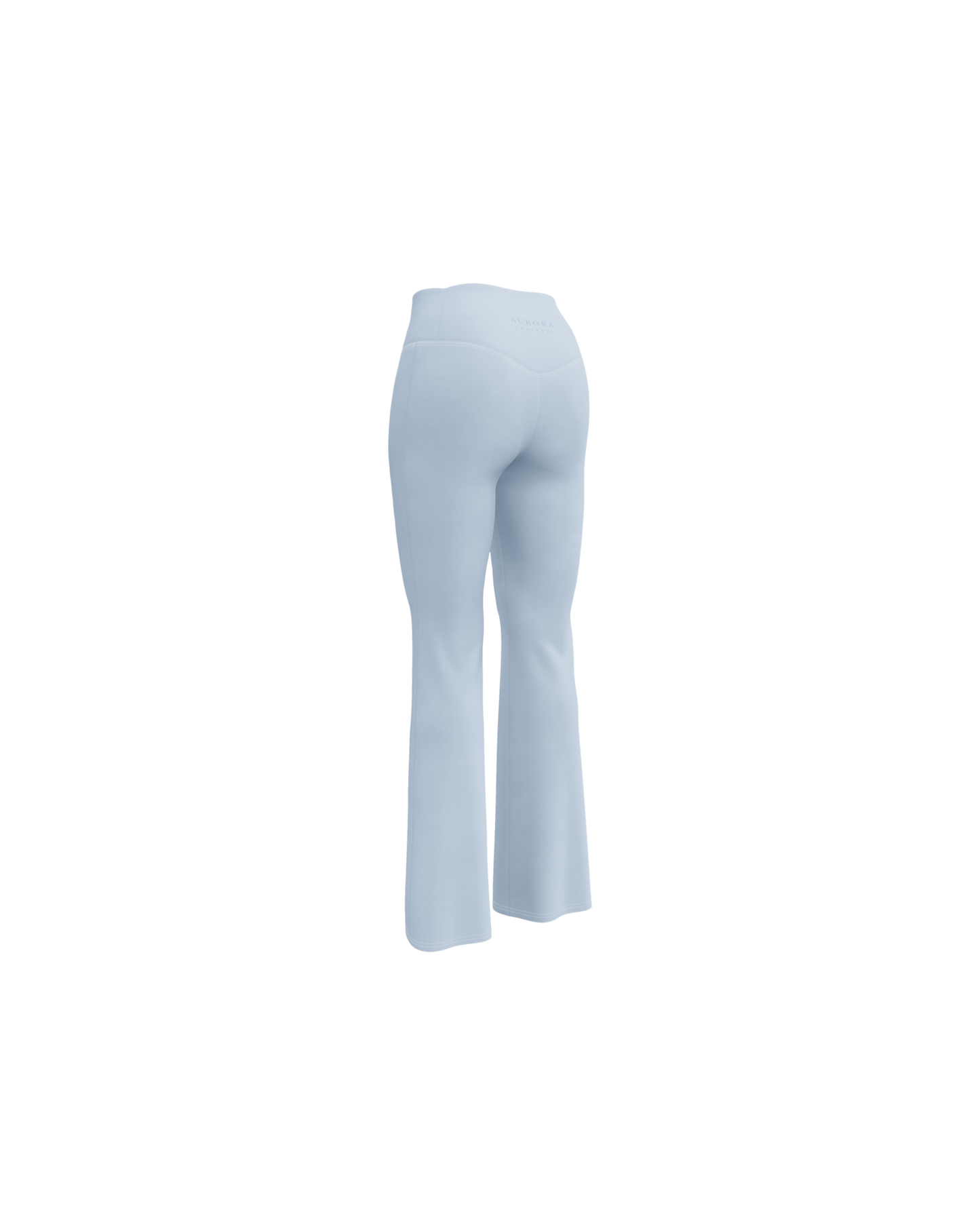 Breathe Recycled Flare Leggings in baby blue