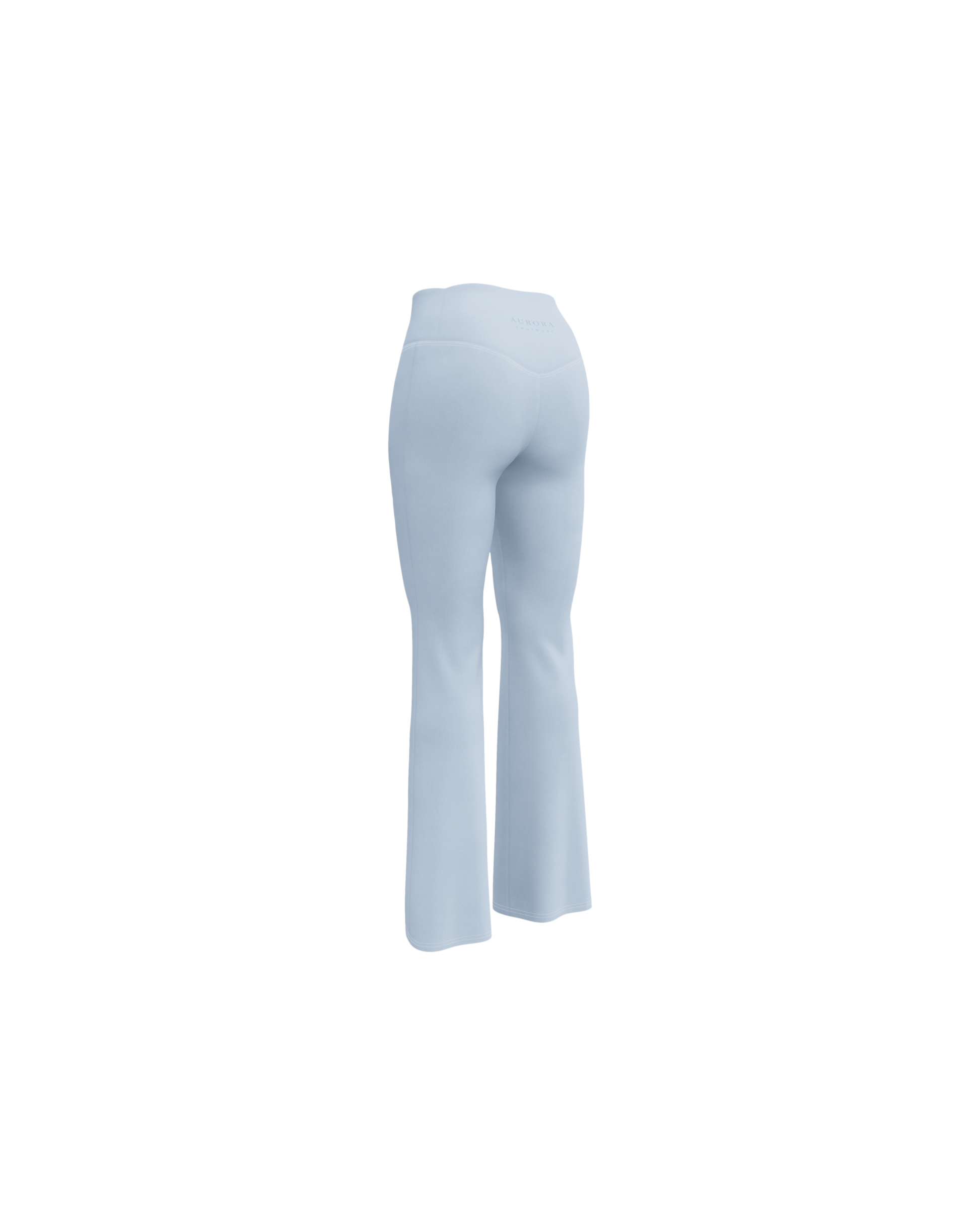 Breathe Recycled Flare Leggings in baby blue