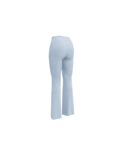 Breathe Recycled Flare Leggings in baby blue