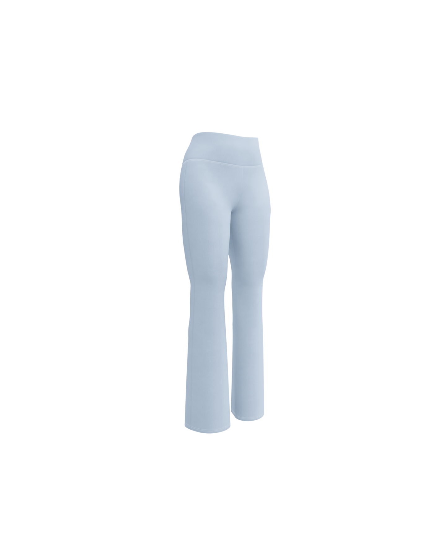 Breathe Recycled Flare Leggings in baby blue