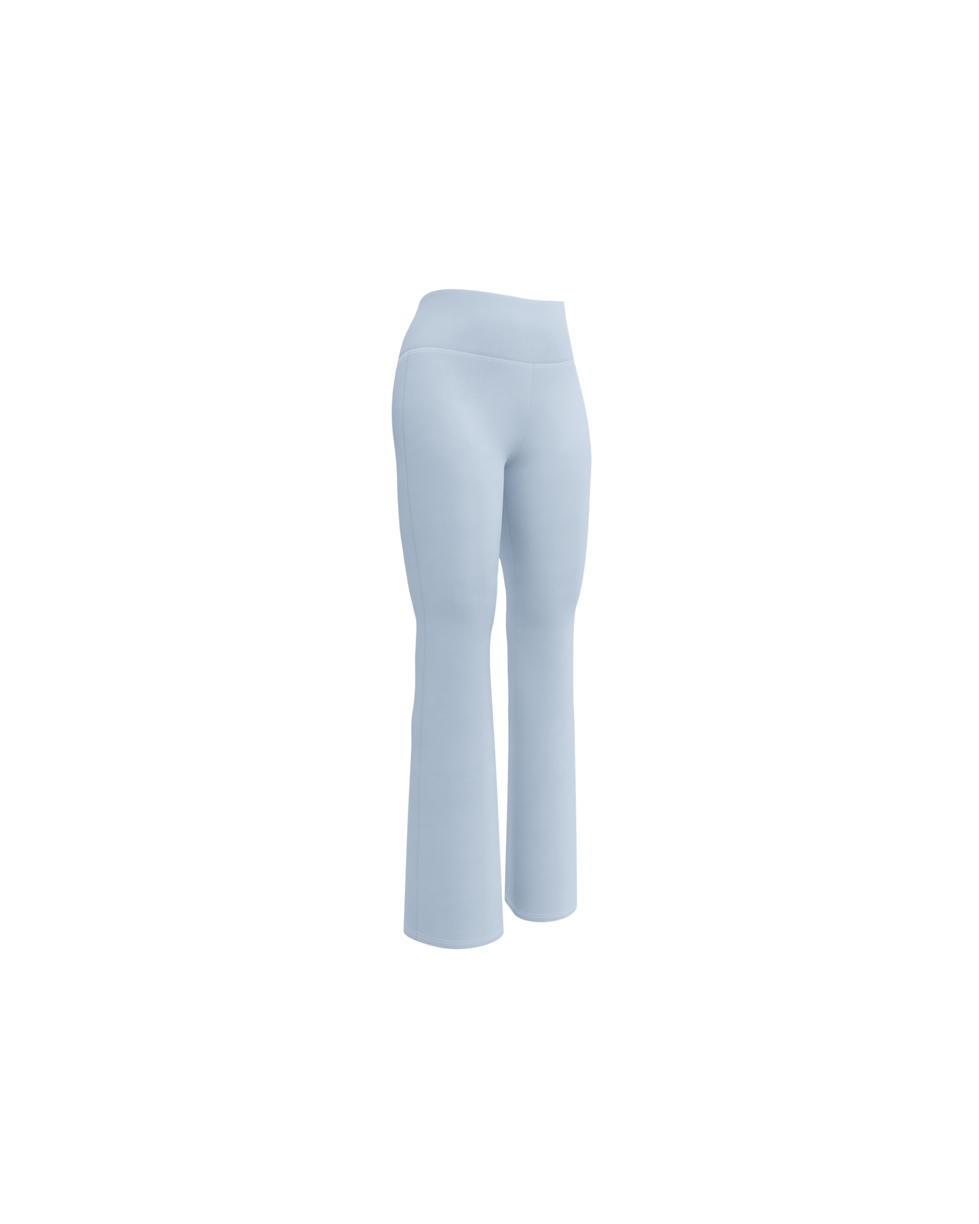 Breathe Recycled Flare Leggings in baby blue