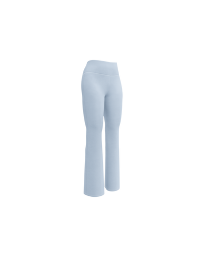 Breathe Recycled Flare Leggings in baby blue
