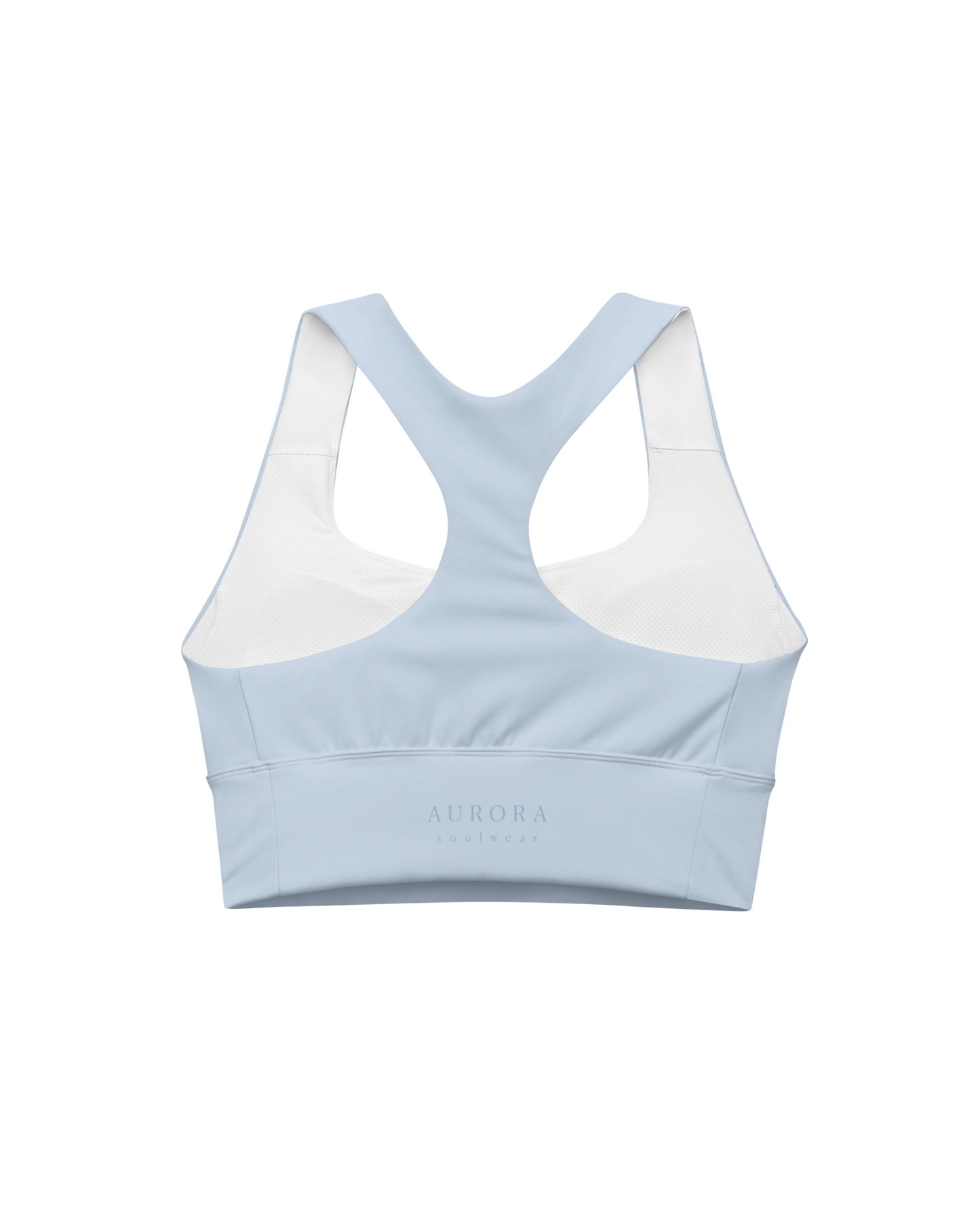 Breathe Recycled Sport Top in baby blue