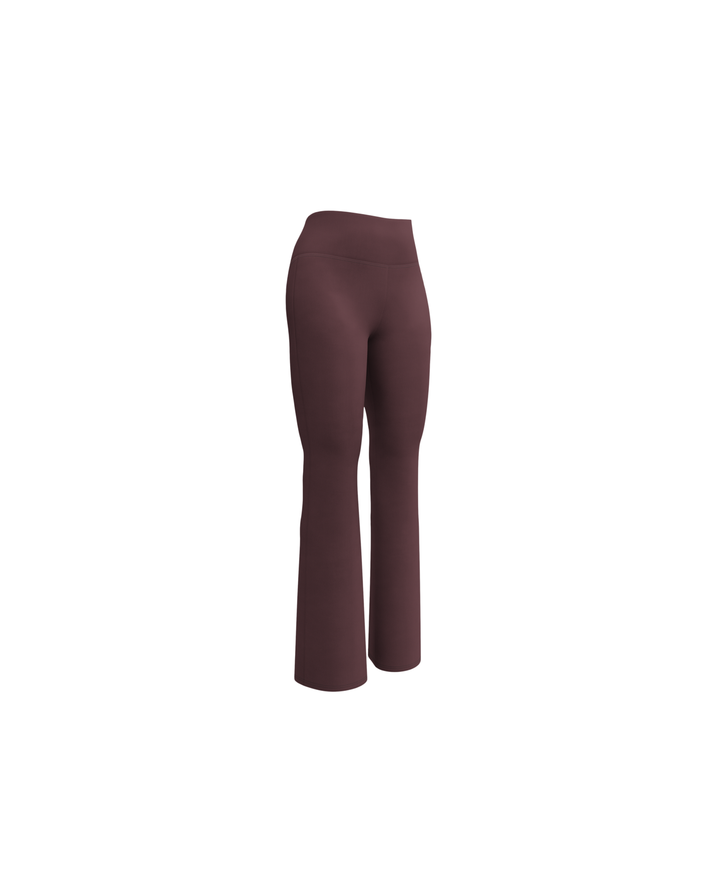 Cabernet Recycled Flare Leggings in warm red wine