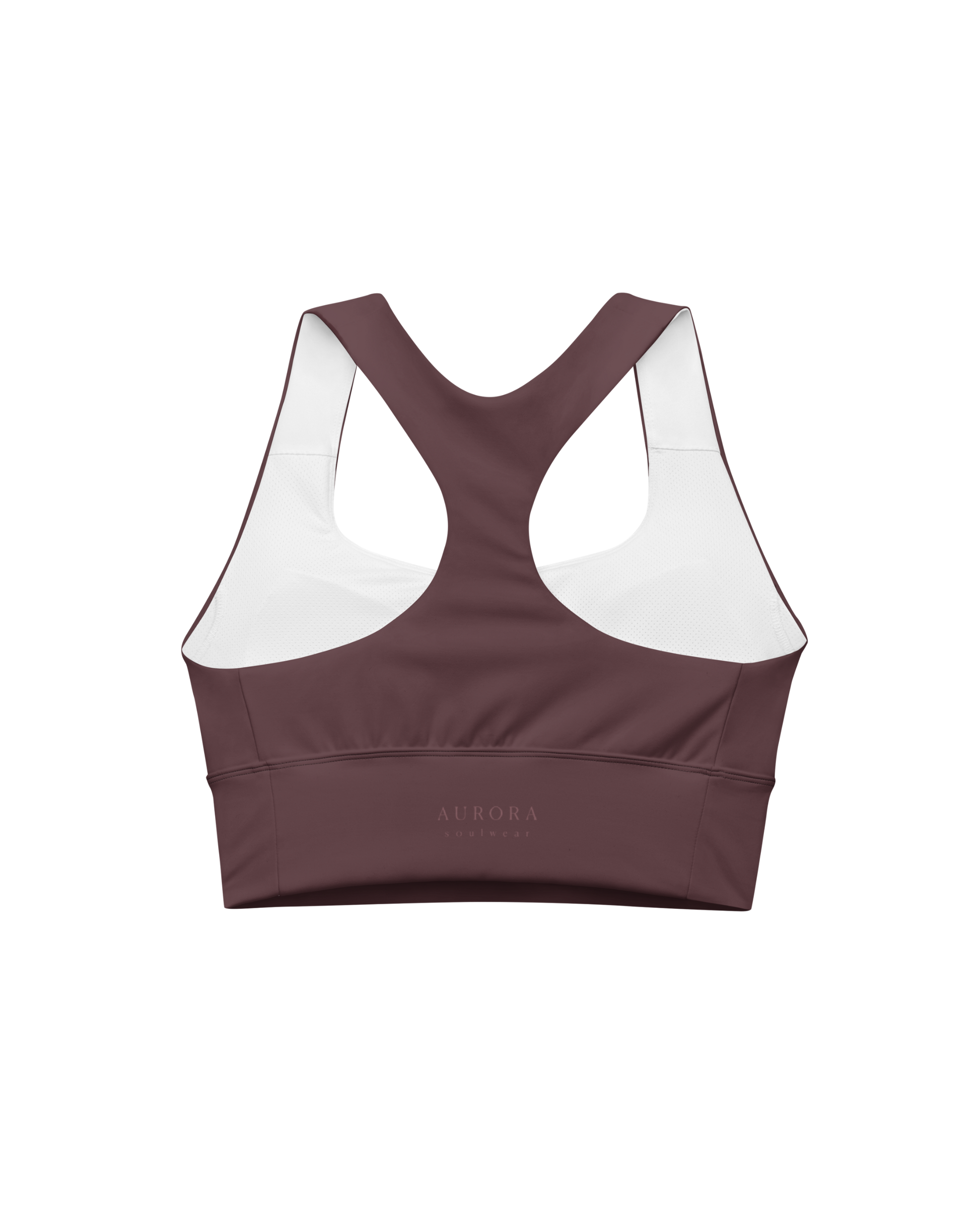 Cabernet Recycled Sport Top in warm red wine