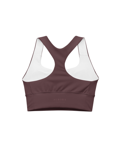 Cabernet Recycled Sport Top in warm red wine