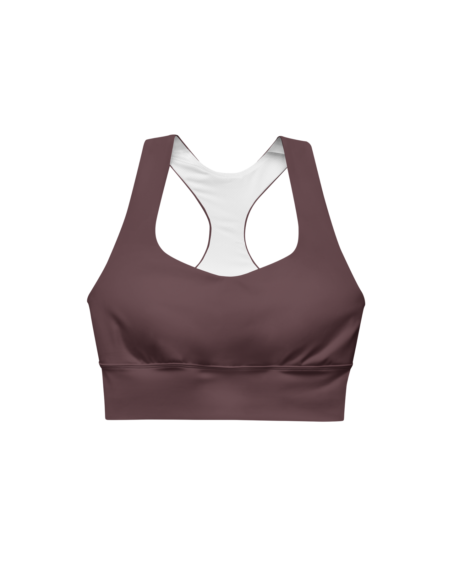 Cabernet Recycled Sport Top in warm red wine