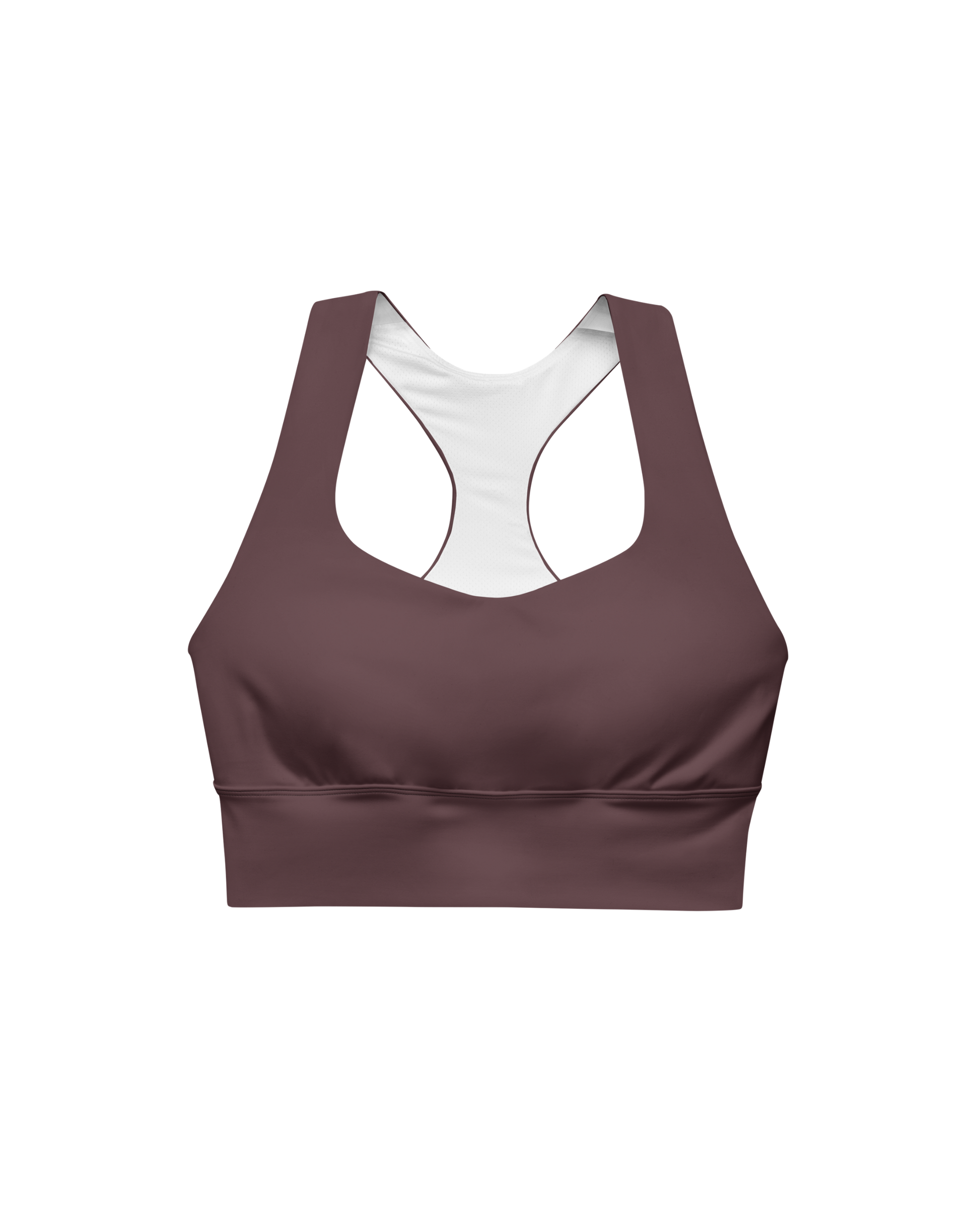 Cabernet Recycled Sport Top in warm red wine
