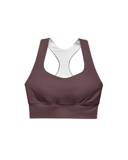 Cabernet Recycled Sport Top in warm red wine