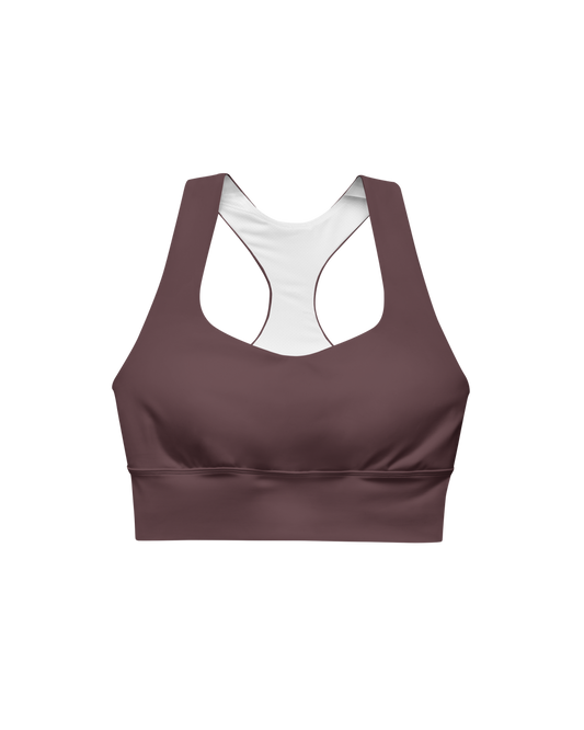 Cabernet Recycled Sport Top in warm red wine