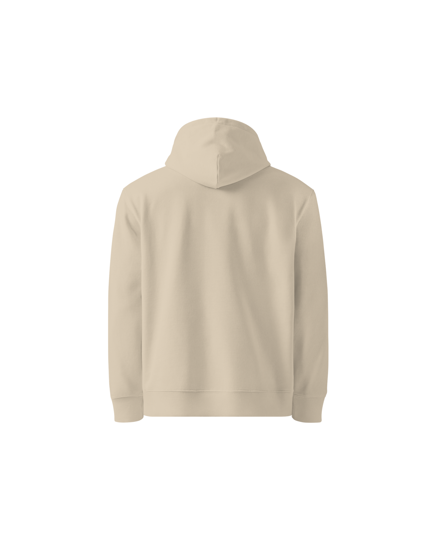 Calm Organic Hoodie in desert tone with Aurora chest detail