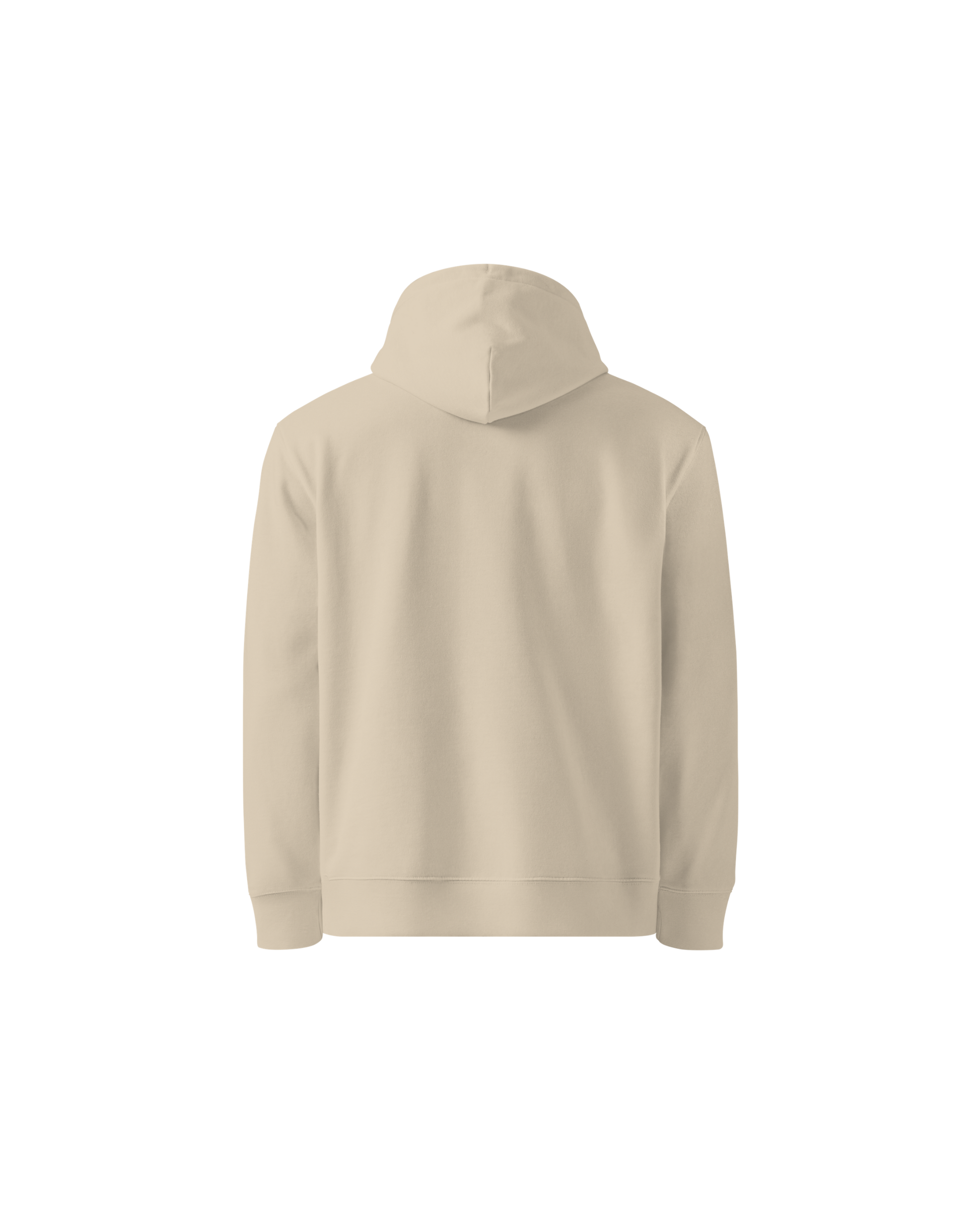 Calm Organic Hoodie in desert tone with Aurora chest detail