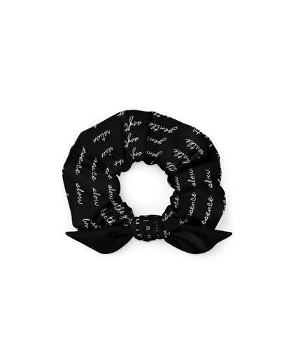 Calm Recycled Scrunchie in black