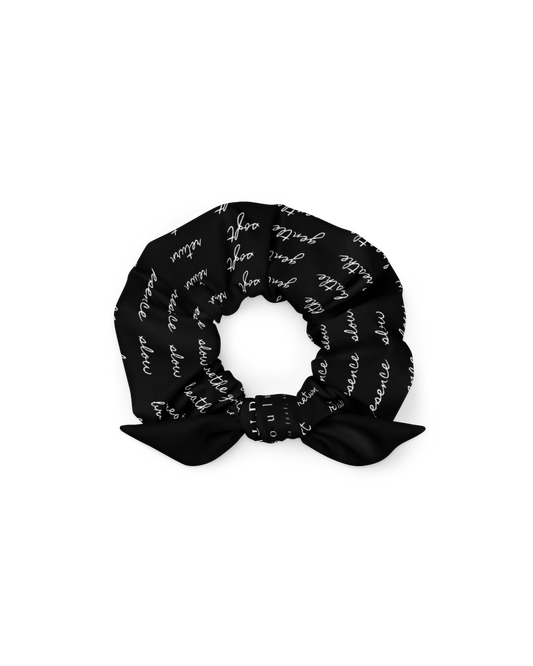 Calm Recycled Scrunchie in black