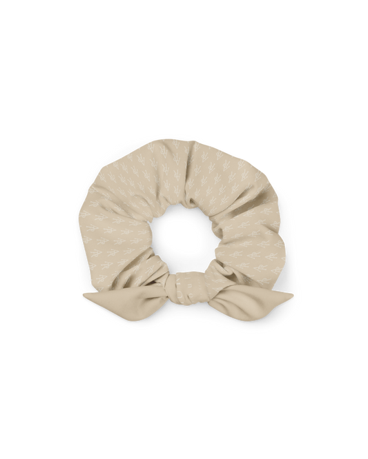 Calm Recycled Scrunchie in desert tone