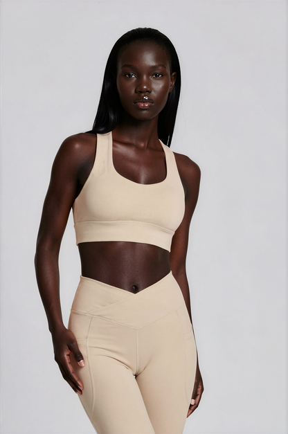 Calm Recycled Leggings in desert tone
