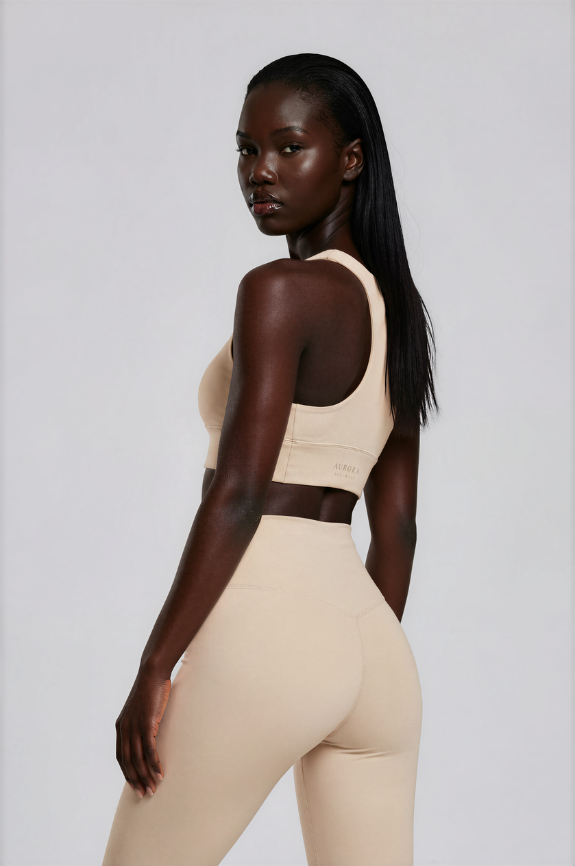 Calm Recycled Leggings in desert tone