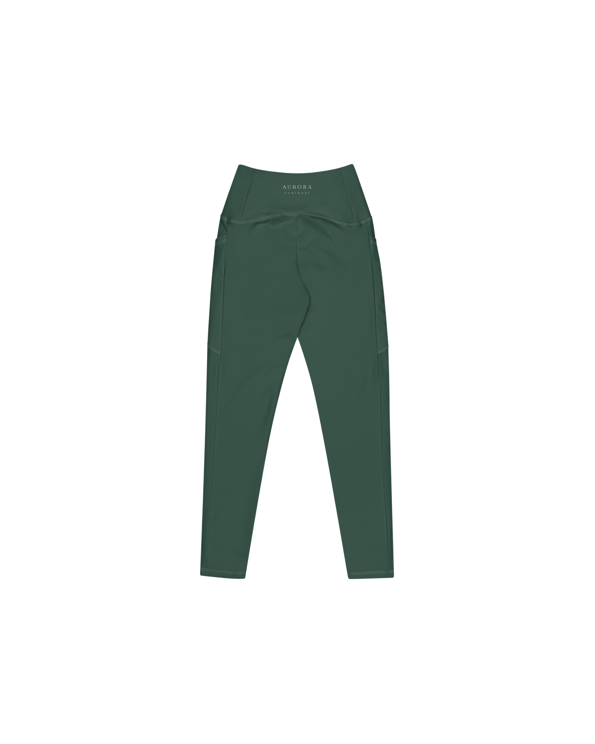 Deep Recycled Leggings in forest green