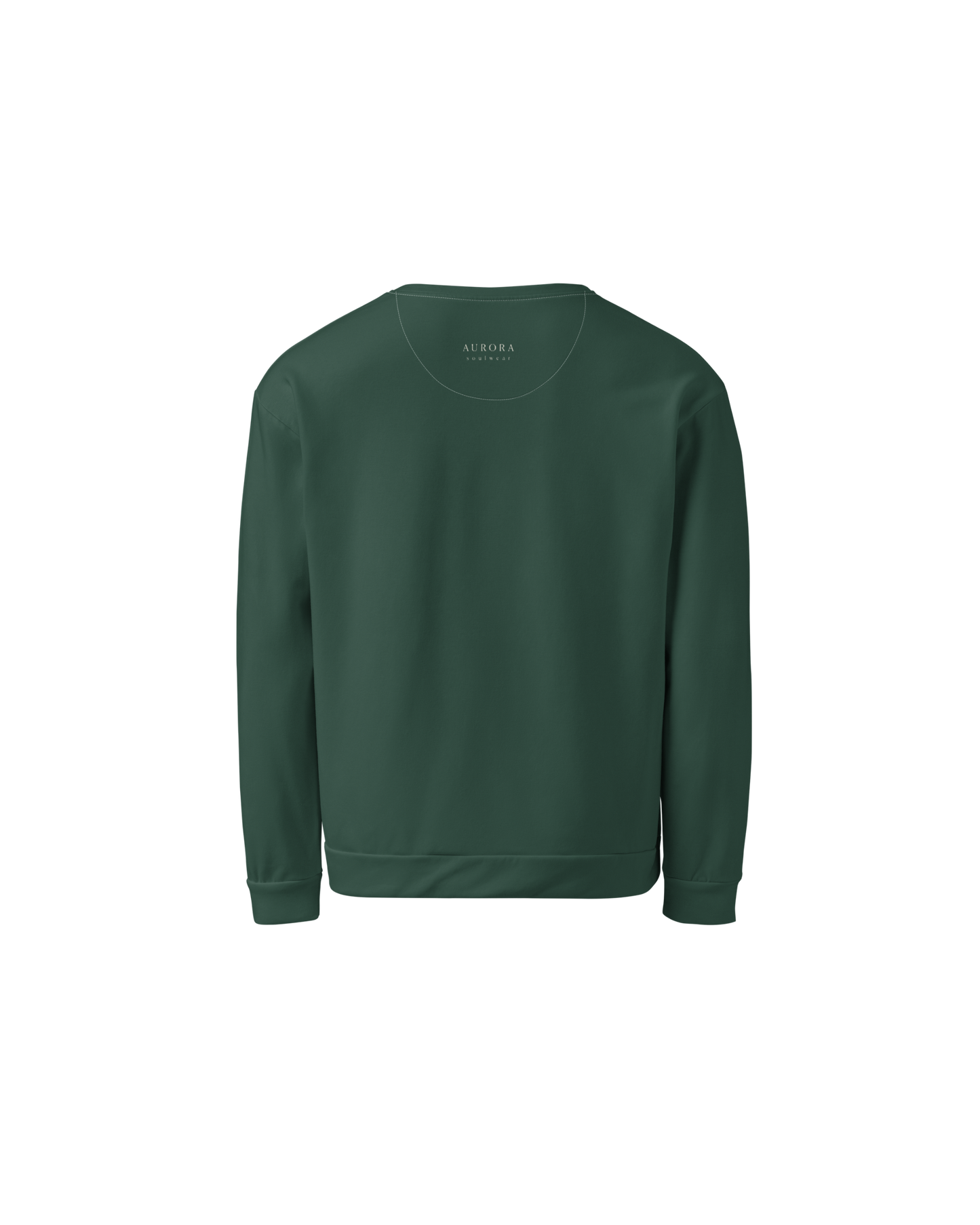 Deep Recycled Sweater in forest green with Not That Deep front print
