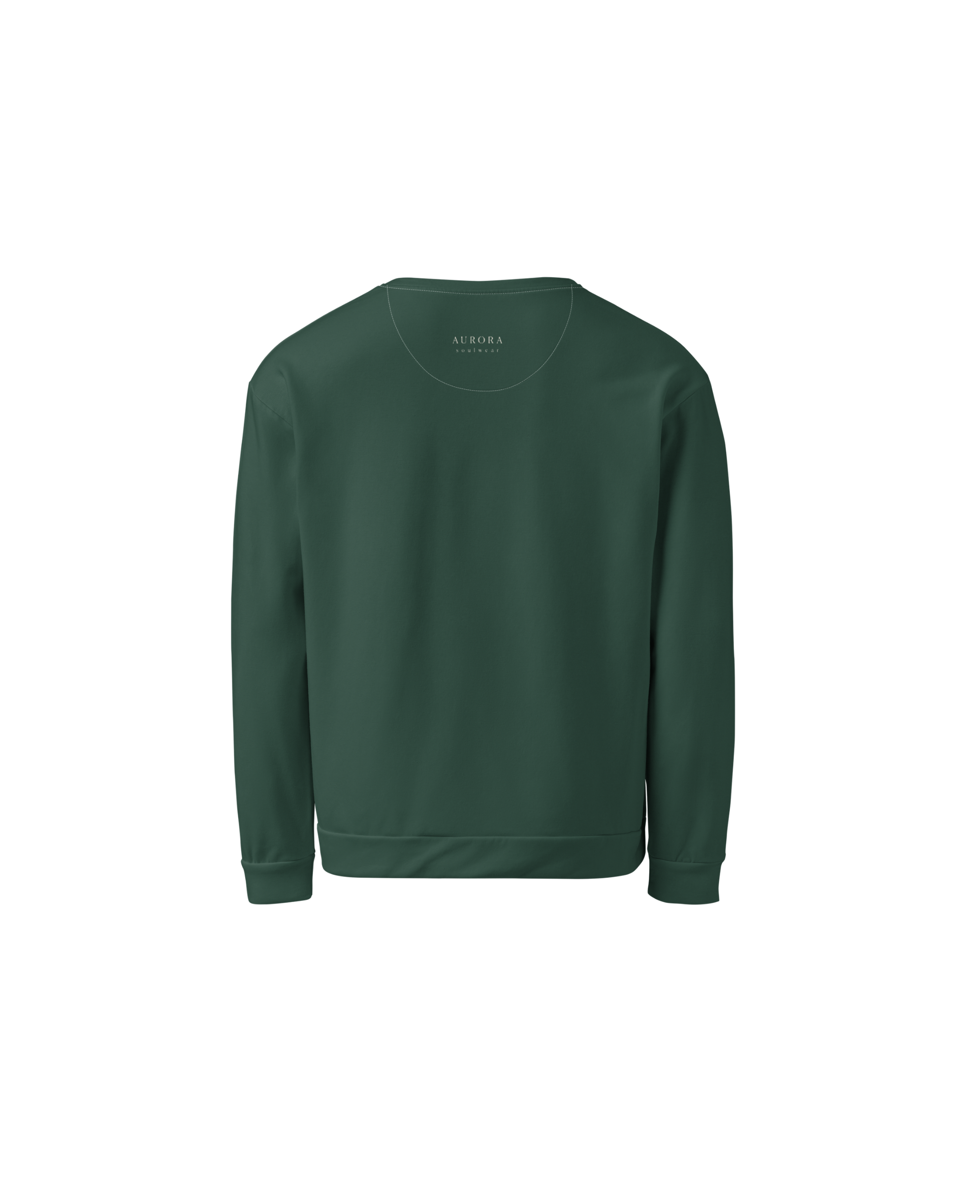 Deep Recycled Sweater in forest green with Not That Deep front print