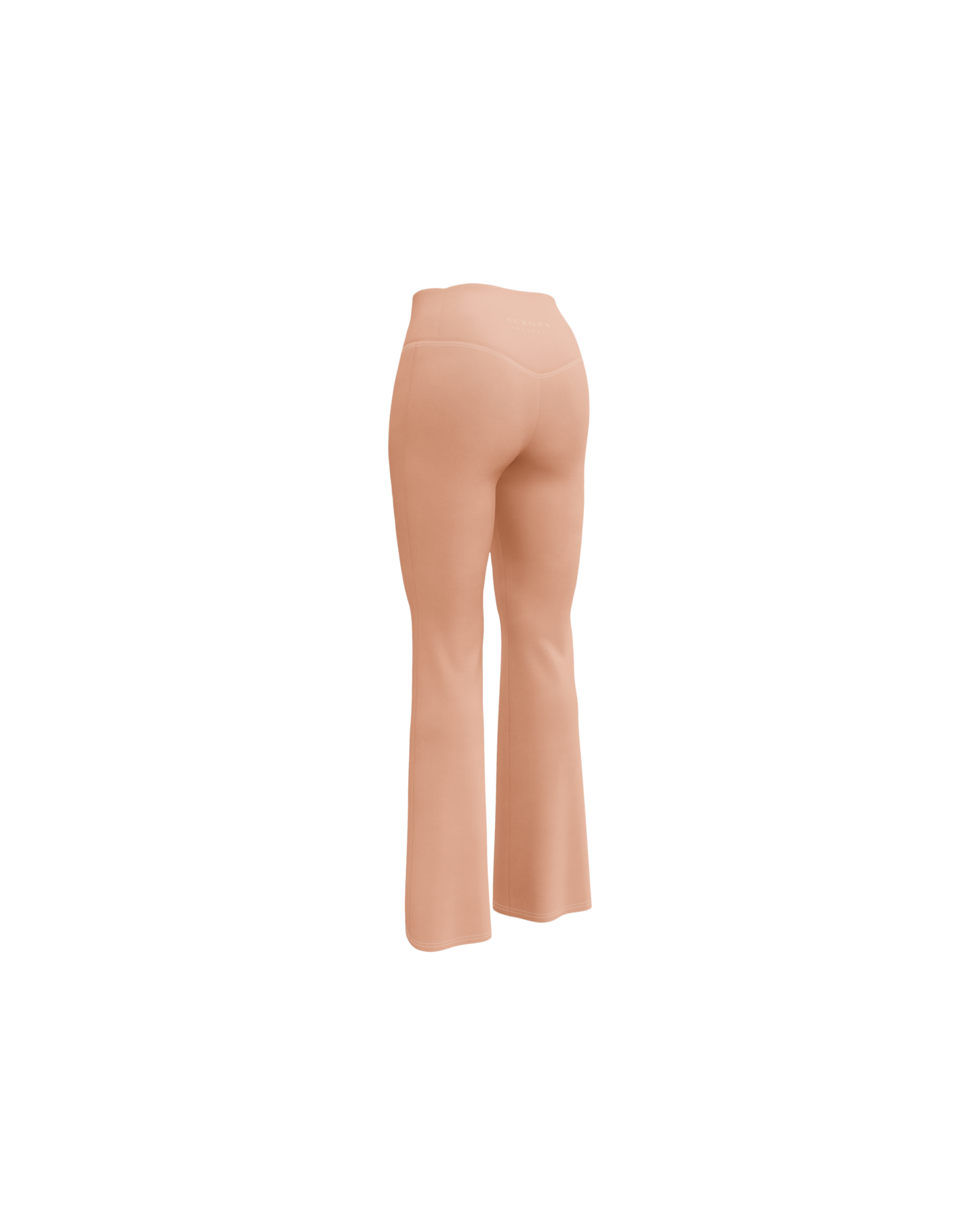 Duna Recycled Flare Leggings in warm peach tone