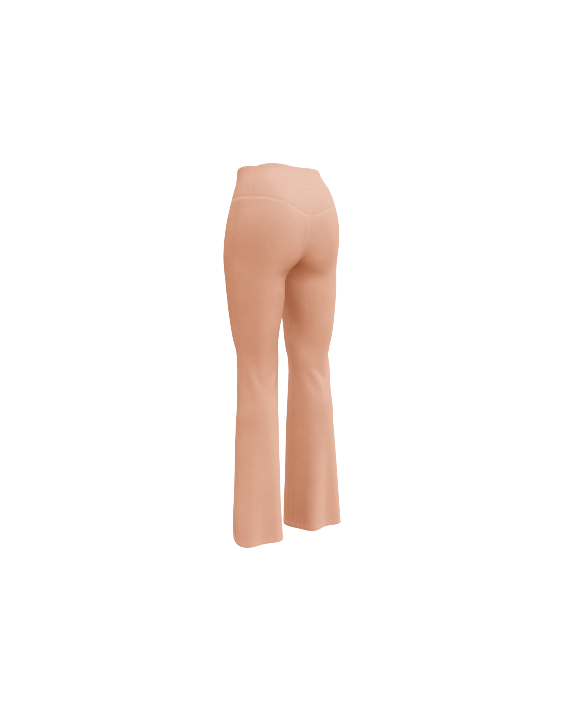 Duna Recycled Flare Leggings in warm peach tone
