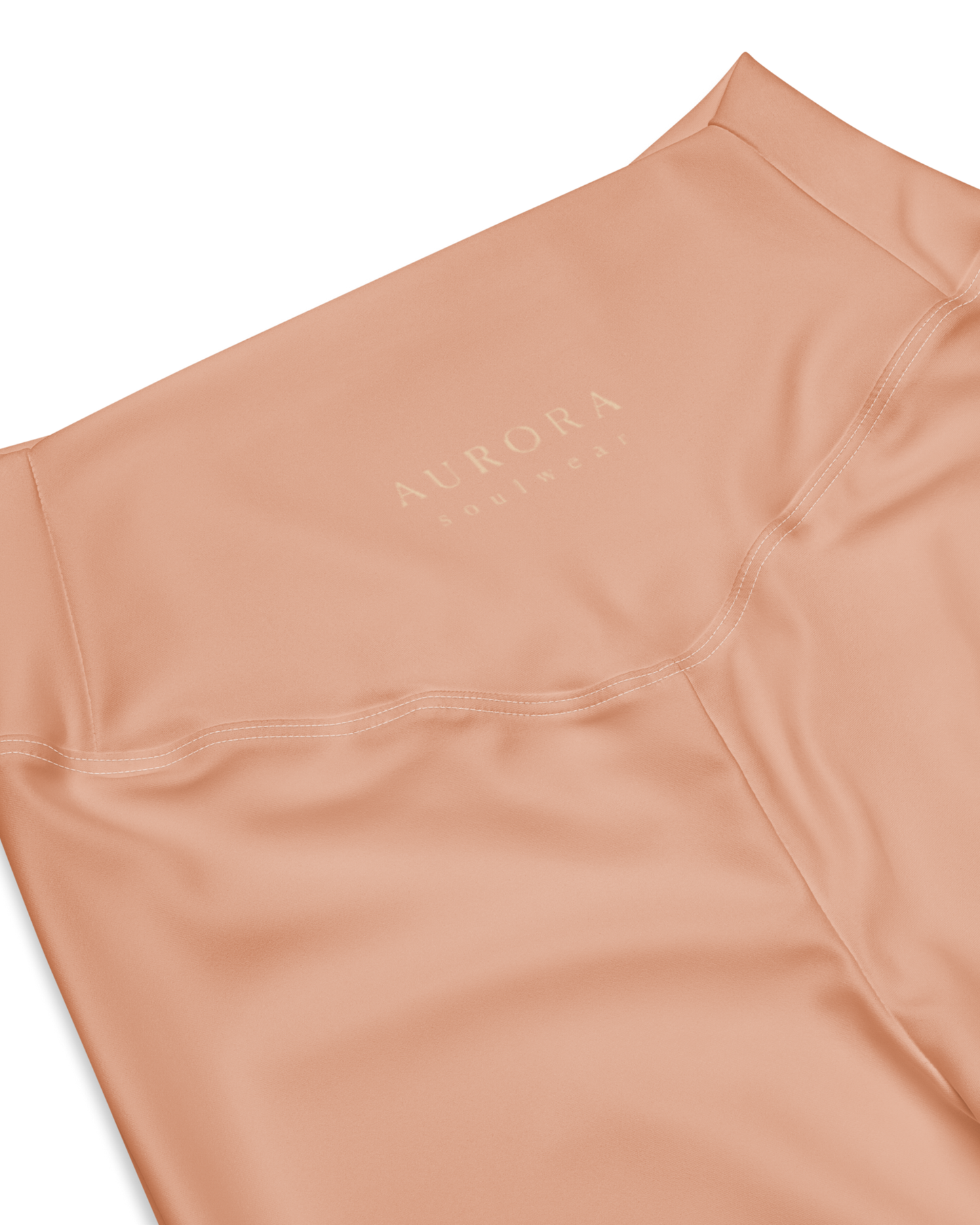 Duna Recycled Flare Leggings in warm peach tone